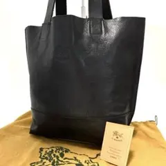 ソメスサドル デカロゴ トートバッグ A4可 レザー ネイビー 肩掛け 