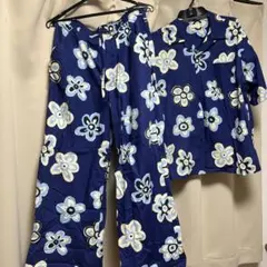 ユニクロ×マルニ オーバーサイズ オープンシャツ&イージーパンツ 上下 総柄