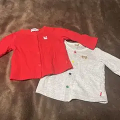 ミキハウス カーディガン 2枚セット