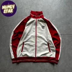 archive England track jacket white red