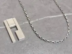 グッチ ベネチアン ネックレス 50cm スクエア ボックスチェーン 925