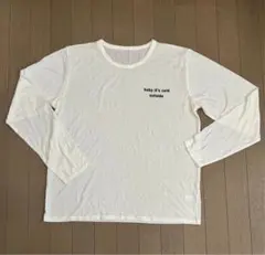 ピーチジョン　男女兼用　ロンT オフホワイト　新品未使用品　タグなし
