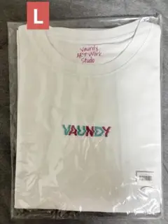 VAUNDY 刺繍 ロゴ Tシャツ Logo T-Shirts Bicolor