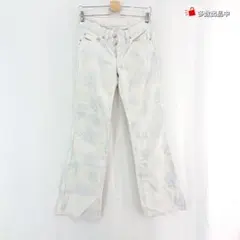 DIESEL ウォッシュレーザープリント ボタニカル花柄 ブーツカットデニム★