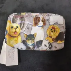 レスポートサック ポーチ　ドック　犬柄