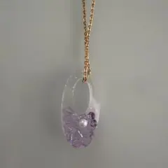 レジン ペンダントトップ ☆ オーバル型 パープル系