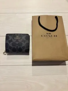 COACH ブラック 二つ折り財布