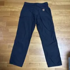 Carhartt ブラック カーゴパンツ　革パッチ34×32 （値下交渉可）のサムネイル