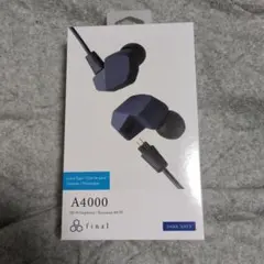 新品未使用】final A2000 BLACK&BLUE 2Pin着脱式 - メルカリ