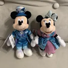 ディズニーシー スパークリングジュビリー ミッキー　ミニー　ぬいぐるみバッジ