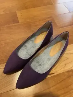 パープル　紫　パンプス　Mサイズ23.5