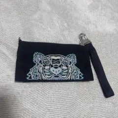 ☆美品☆KENZO タイガーロゴ ボディバッグ 立体刺繍 ブラック ケンゾー