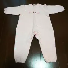 ファミリア　ロンパース　ピンク