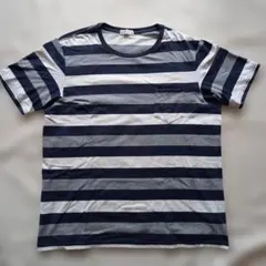 【S.Café】ボーダー ポケットTシャツ (3L)