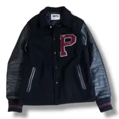 未使用級 フェローズ スタジャン バーシティジャケット L相当 レザー ワッペン 未使用級 フェローズ スタジャン バーシティジャケット L相当 レザー