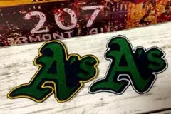 【2枚セット❣️】A's アスレチックス　アイロン　ワッペン