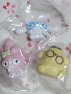 サンリオ めがねっこちゃんフィギュア 3点セット
