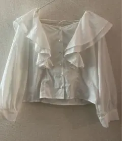 エムズエキサイト フリルブラウス