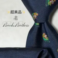 【超美品】ブルックスブラザーズ 総柄 サンタ柄 ネイビー グリーン レッド