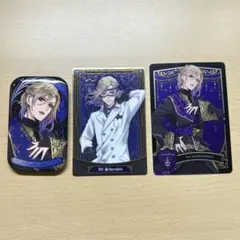 【ツイステ/ヴィル】 トレカ 缶バッジ 3点セット