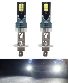 ホワイト H1 LED フォグランプ バルブ 12SMD 24V 3030SMDのサムネイル
