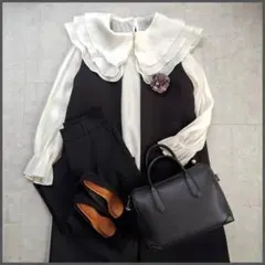 セレモニーコーデ売り ママスーツ 卒業式入学式 大きめ 3点セット ブラック