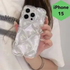 IPhone15 スマホケース キラキラ 透明 IPhoneケース