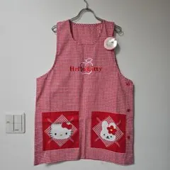 週末値下げ　ハローキティ　ハイビスカスキティ　エプロン　平成レトロ　レア 週末値下げ ハローキティ ハイビスカスキティ エプロン 平成