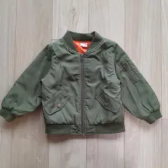 プティマイン　100 キッズ ジャケット オリーブグリーン