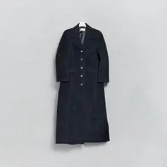 80s vintage angora maxi chester coat