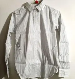 ストライプデザイン 長袖シャツ Mサイズ UNIQLO
