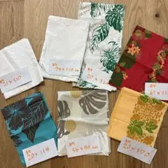 はぎれ　布　ハワイアン柄 セット まとめ売り　パウ　フラダンス　ハワイアンキルト