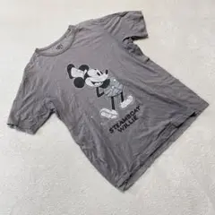 ユニクロ UT Tシャツ ミッキーマウス プリント グレー Mサイズ　可愛い