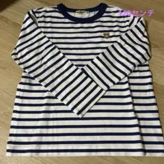 ホットビスケッツ　ネイビーボーダー　長袖カットソー