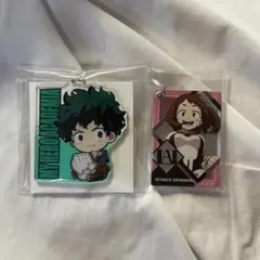 緑谷出久 麗日お茶子 キーホルダー ミラー