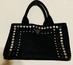PRADA カナパビジュートートバッグ ブラック