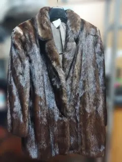 SAGA MINK ブラウン 毛皮コート