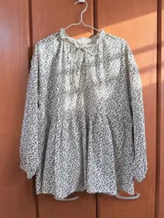 サマンサモスモス☆花柄フリルカラーブラウス☆サイズＦ