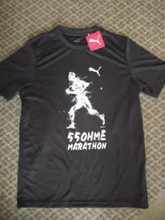 PUMA 55ohme MARATHON Tシャツ Sサイズ　青梅マラソン