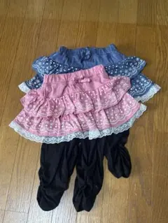 キッズ服セット（レギンス・ショートパンツ・ドレス）