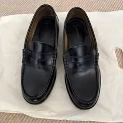 12月まで！黒のレザー ローファー