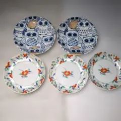 美濃焼○前畑陶器○庫山窯○色絵手まり○金彩 ○和皿○大皿○小皿