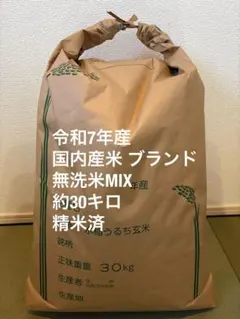 令和7年産 国内産ブランド 約30キロ - メルカリ