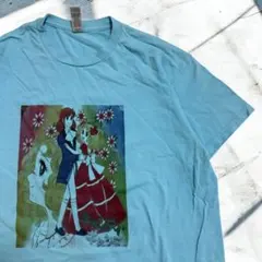 キャンディ・キャンディ 半袖Tシャツ ライトブルー Mサイズ 水色のサムネイル
