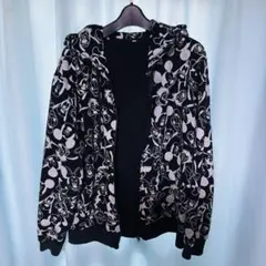 ミッキーマウス プリント パーカー LLサイズ