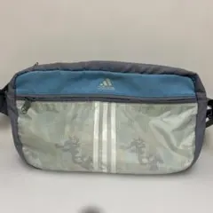 adidas ショルダーバッグ グレー/ブルー