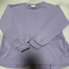 ブランシェス　女の子　トップス　長袖　110センチ　ラベンダー色　フリル