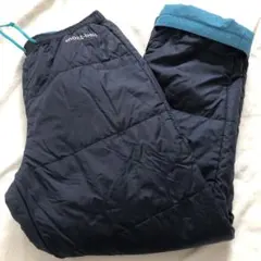 モンベル130サーマラップ水色リバーシブル女の子キッズ男の子パンツ140