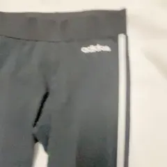 adidas スパッツ サイドストライプ M　(150㎝) 黒