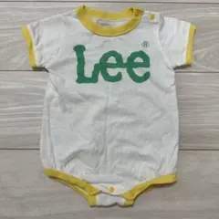 Lee ロンパース 70cm ホワイト/イエロー